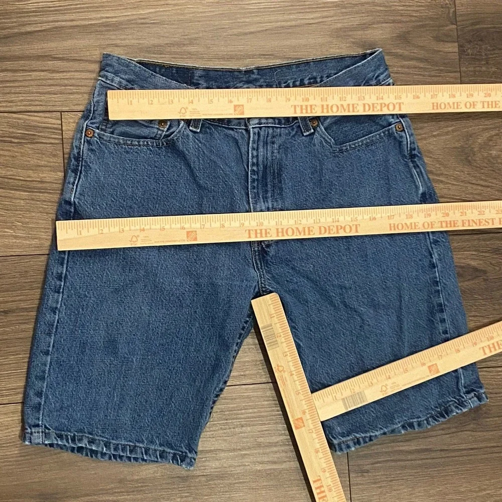 Levi's 505 Mens‎ 32 Dark Wash Denim Jorts Regular Fit 9